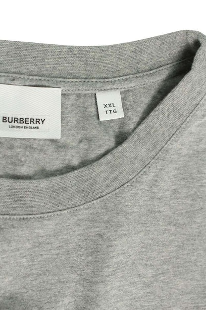 Burberry Animal Print Cotton Tee Gray Size XXL