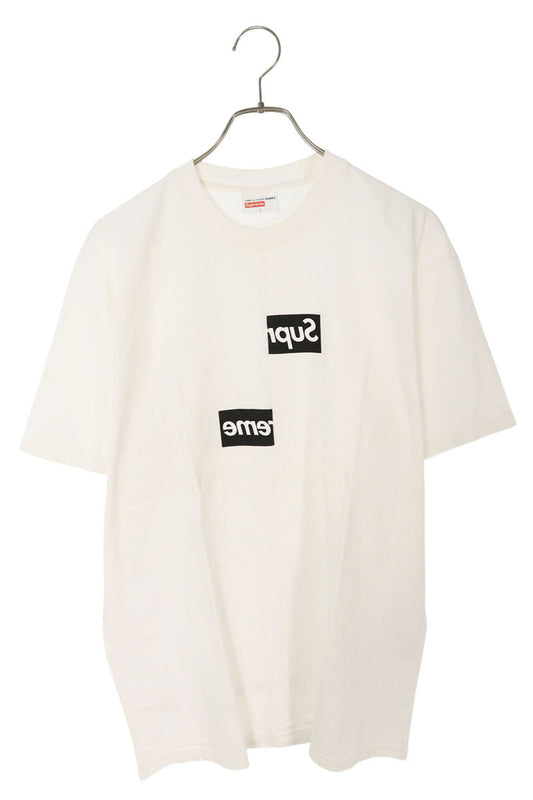 SUPREME 18AW CDG Split Box Logo Tee White Size L