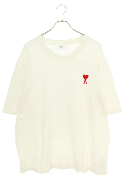 AMI Logo Embroidered T-Shirt White Size XXL