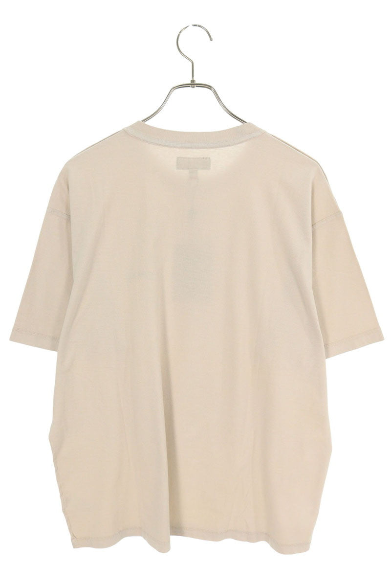 STUSSY Logo Print Cotton Tee Beige Size M