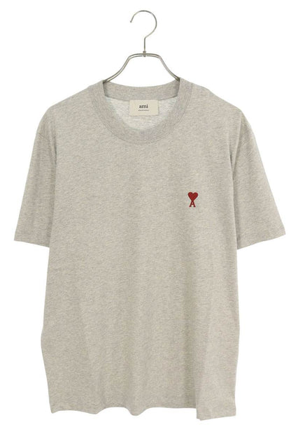 AMI Embroidered T-Shirt Gray Size XL