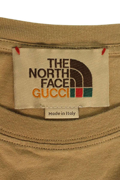 GUCCI x The North Face 21AW Front Logo Tee Beige Size L