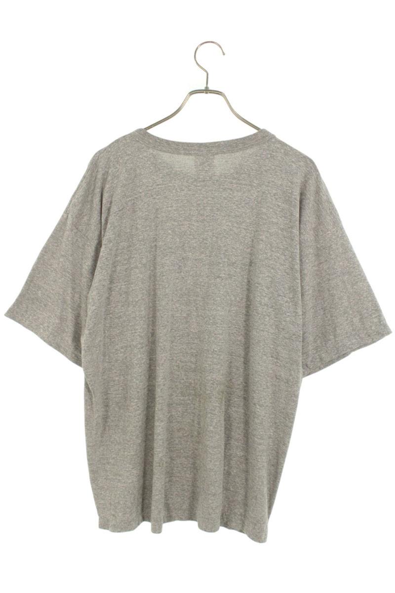 SAINT MICHAEL 25SS Logo Print Vintage Tee Gray Size L