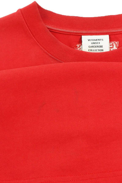 Vetements Logo T-Shirt Red x Black Size L
