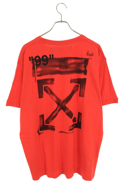 OFF-WHITE 19SS Stencil Back Arrow Print T-Shirt Multi Size S