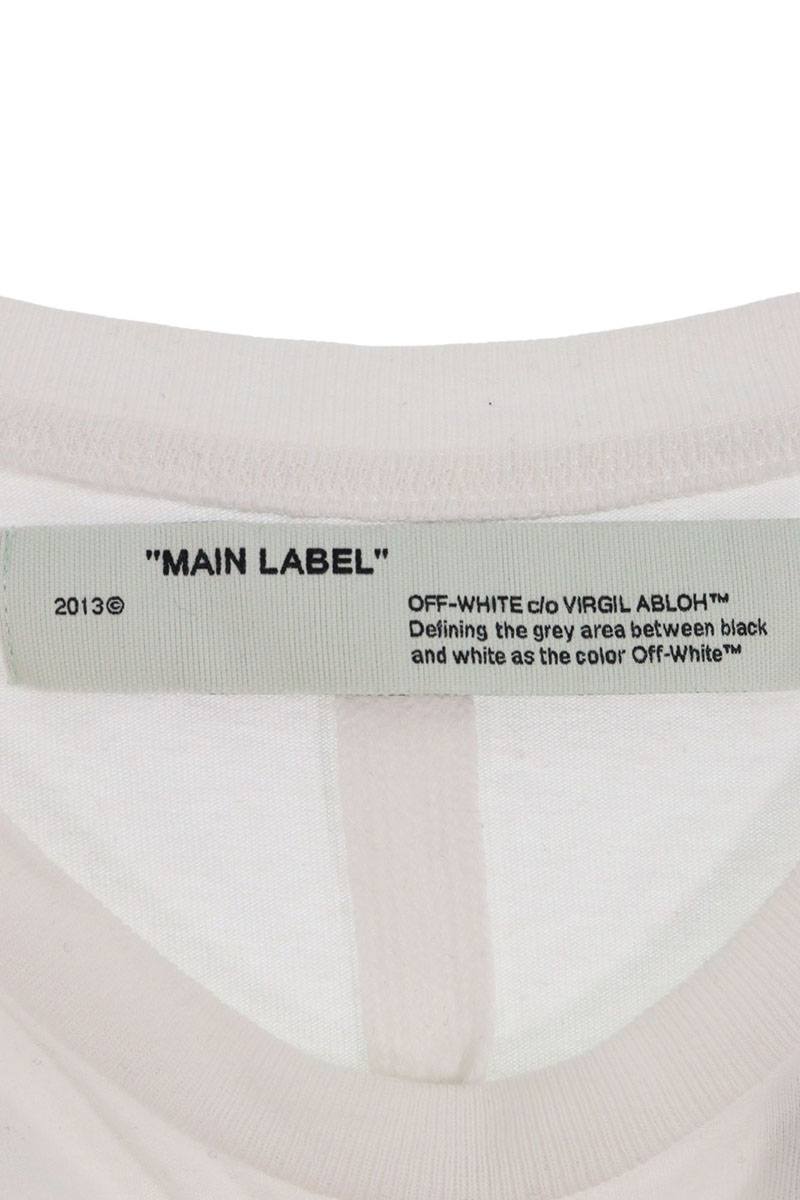 OFF-WHITE 19AW Print T-Shirt White/Black Size XL