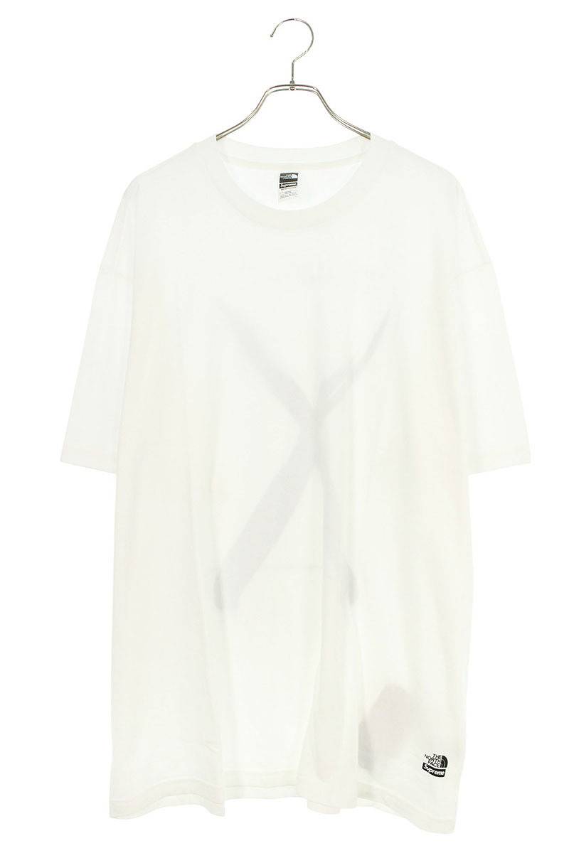 SUPREME x TNF 24AW S/S Top Back Print Tee White Size XL