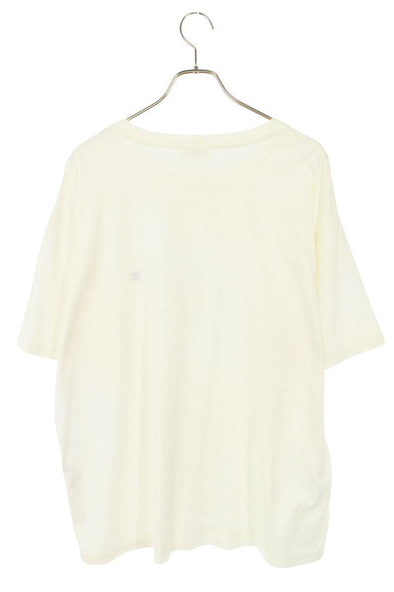 CELINE Triomphe Loose T-shirt White Cotton Size XXL