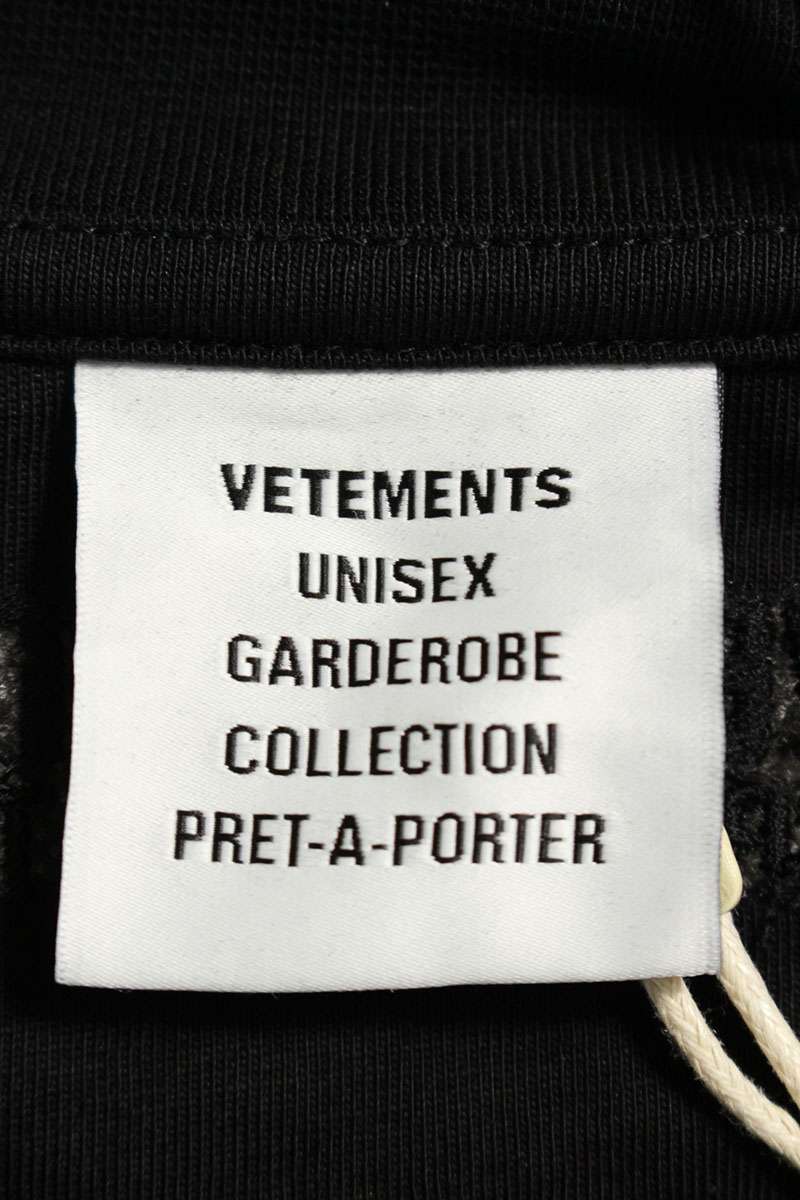 VETEMENTS 25AW CofIconicNunMetalizedT Black Size S