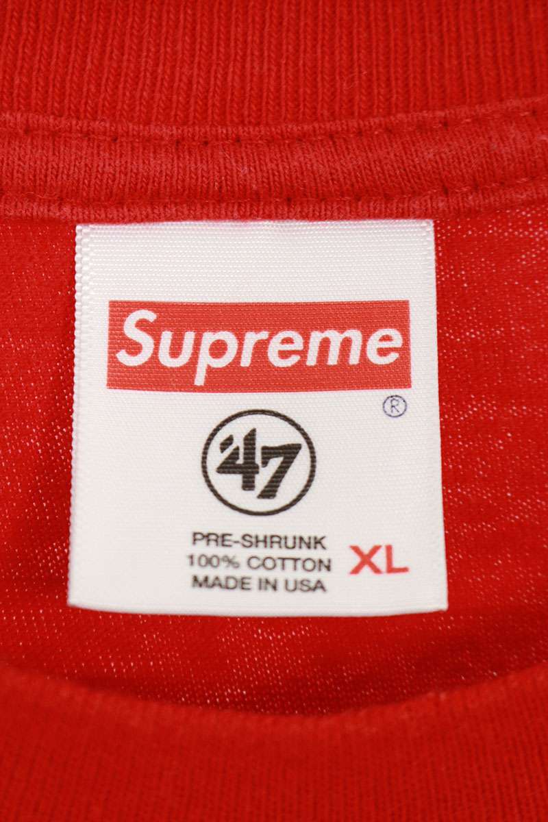 SUPREME 19SS NFL Raiders Pocket Tee Red Size XL