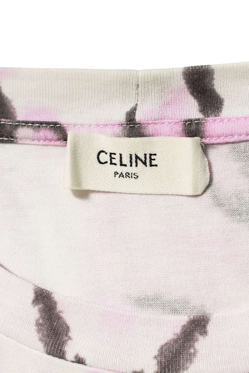 CELINE 23SS Loose Fit Tie-Dye Logo T-shirt Multi Size S