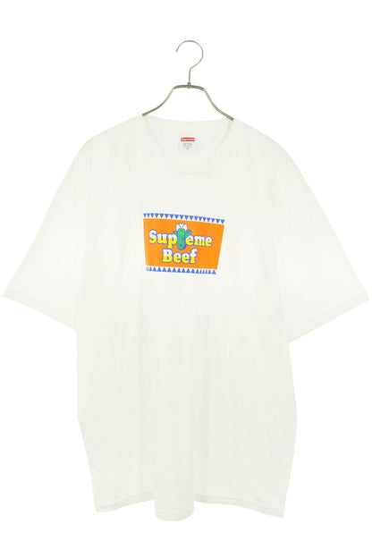 SUPREME 25SS Beef Tee White Cotton Top Size XL