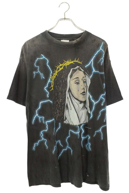 SAINT MICHAEL 25SS Maria Print Tee Gray Size M