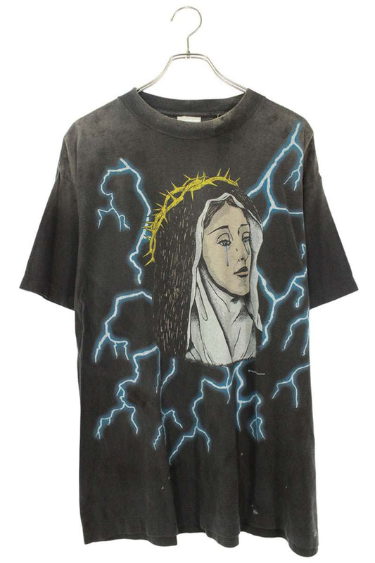 SAINT MICHAEL 25SS Maria Print Tee Gray Size M