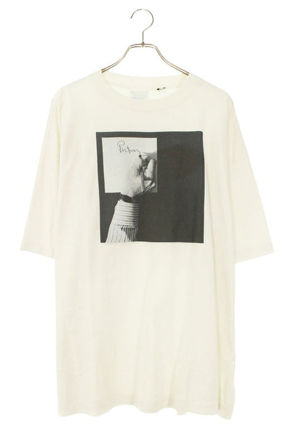 SAINT MICHAEL 25SS Vintage Print T-Shirt White Size XXL