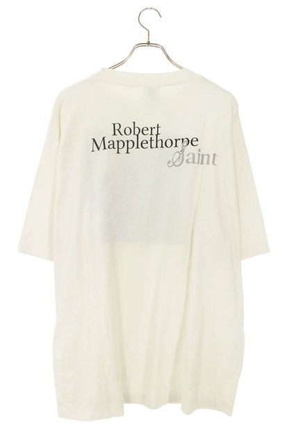 SAINT MICHAEL 25SS Vintage Print T-Shirt White Size XXL