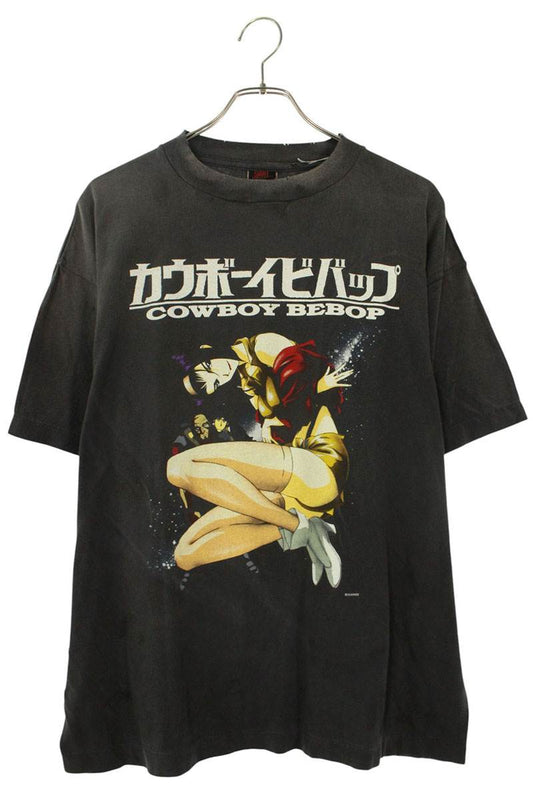 SAINT MICHAEL 25SS Character Print T-Shirt Black Size M