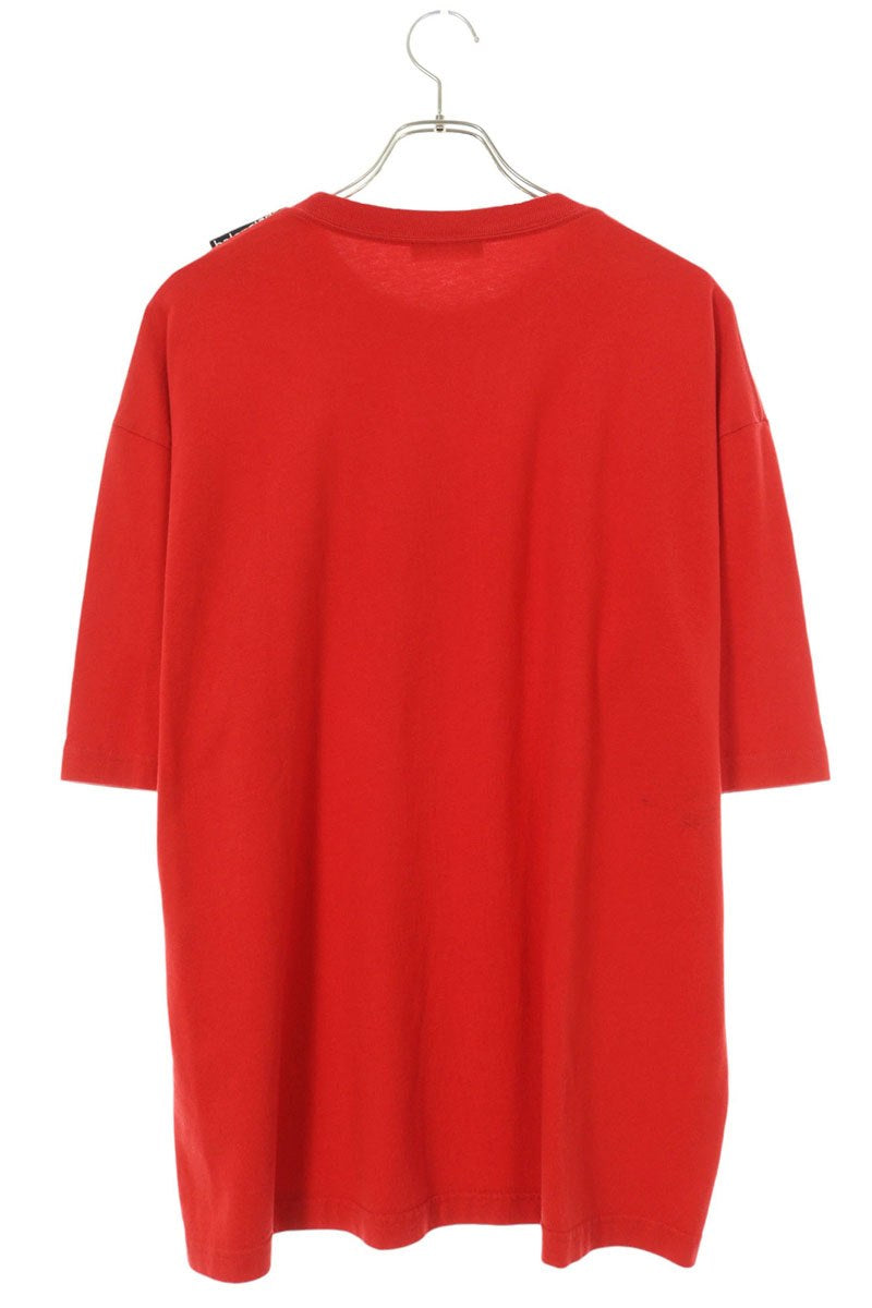 Balenciaga Shoulder Logo T-Shirt Red Size L