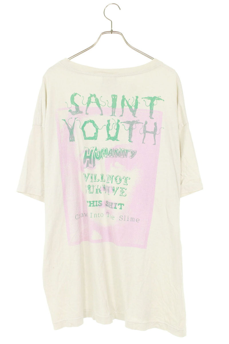 SAINT MICHAEL 23SS Humanity Print Tee White Size XXL