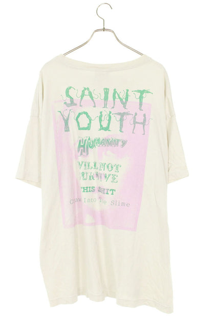 SAINT MICHAEL 23SS Humanity Print Tee White Size XXL