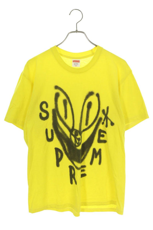 SUPREME 18AW Smile Tee Yellow Size M