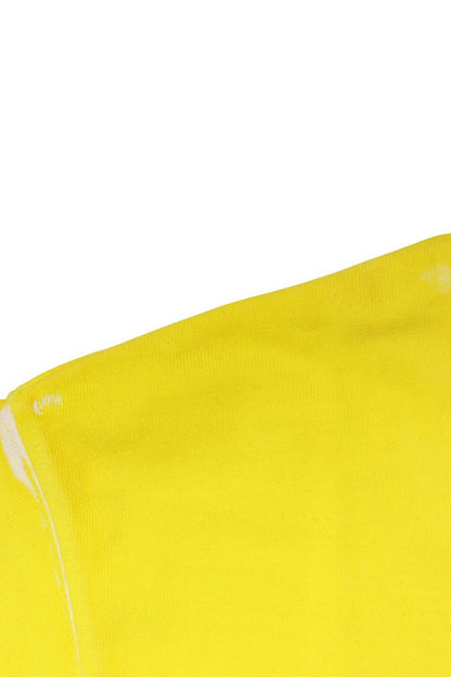 DIOR 20AW DIOR AND SHAWN Logo Print T-shirt Yellow Size XXS