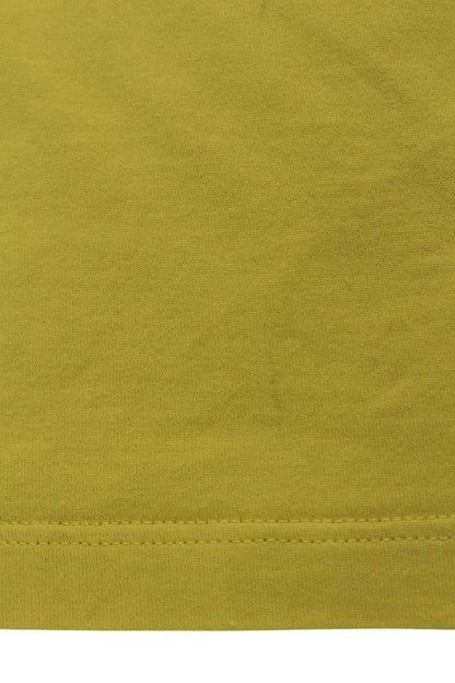 CELINE Logo Print Loose Fit T-shirt Yellow Cotton Size L