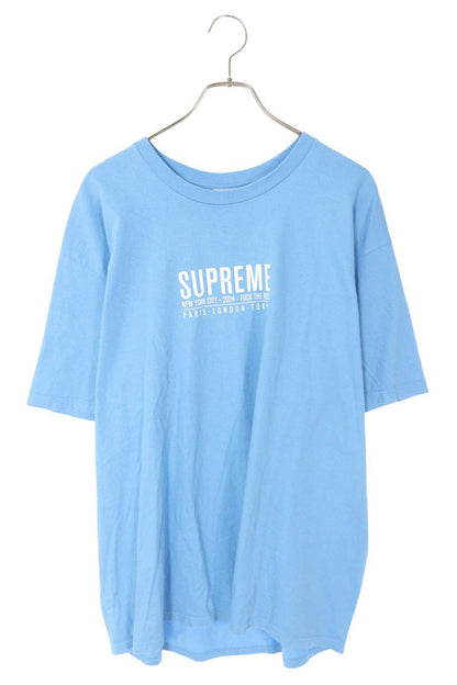 SUPREME PARIS TEE Blue Size XL