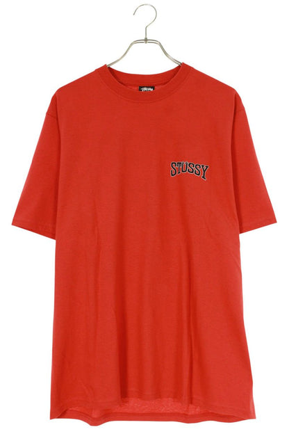 STUSSY 25SS TOUGH TREAD Tire Print T-shirt Red Cotton Size M