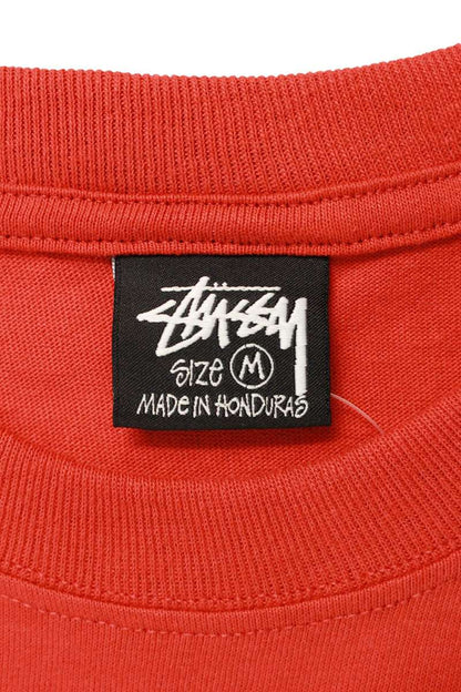 STUSSY 25SS TOUGH TREAD Tire Print T-shirt Red Cotton Size M