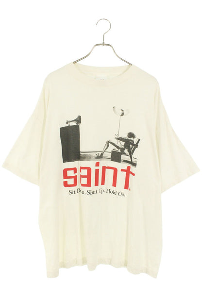 SAINT MICHAEL 25SS SAINT Print Tee White Size XXL