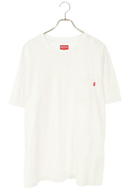 Supreme S S Pocket Tee Logo Embroidered T-Shirt White Size XL
