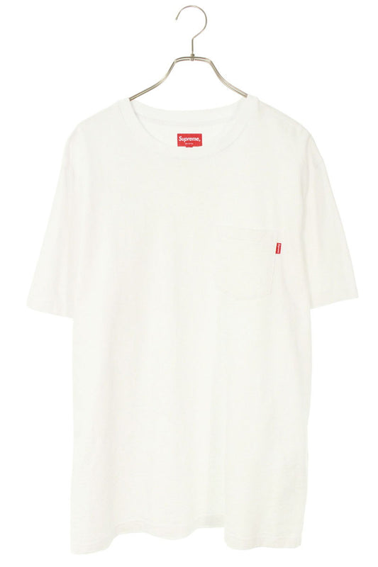 Supreme S S Pocket Tee Logo Embroidered T-Shirt White Size XL