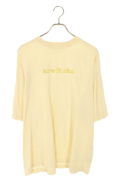 ACNE STUDIOS Beige Faded Logo Print T-Shirt Size XS