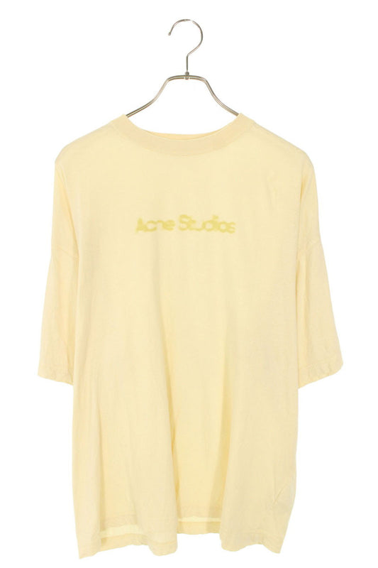 ACNE STUDIOS Beige Faded Logo Print T-Shirt Size XS