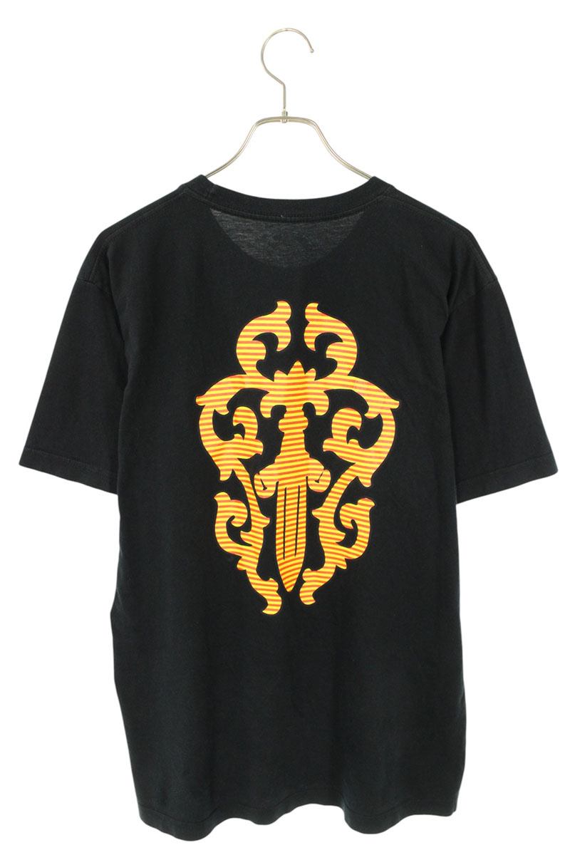 Chrome Hearts Dagger Print T-Shirt Black x Red x Yellow Size L
