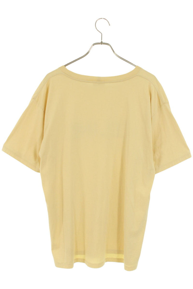 CELINE Loose Fit Logo Print Tee Yellow Size L