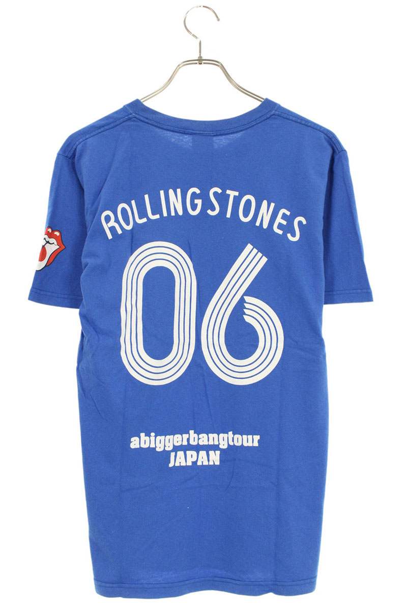 VINTAGE ROLLING STONES Soccer Ball Print Tee Blue Size S