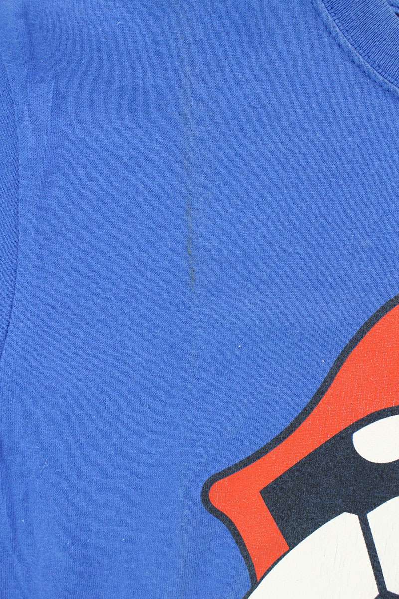VINTAGE ROLLING STONES Soccer Ball Print Tee Blue Size S