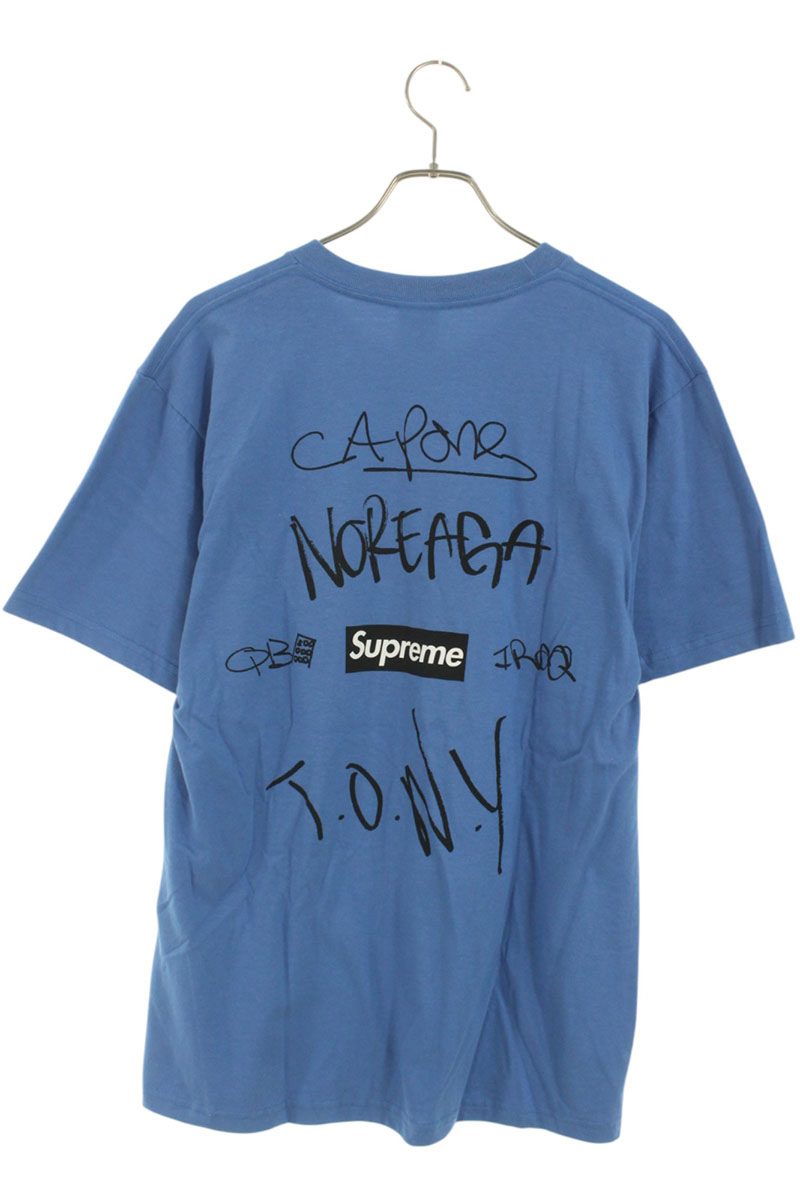 SUPREME 16AW Capone N Noreaga Tee blue Size M