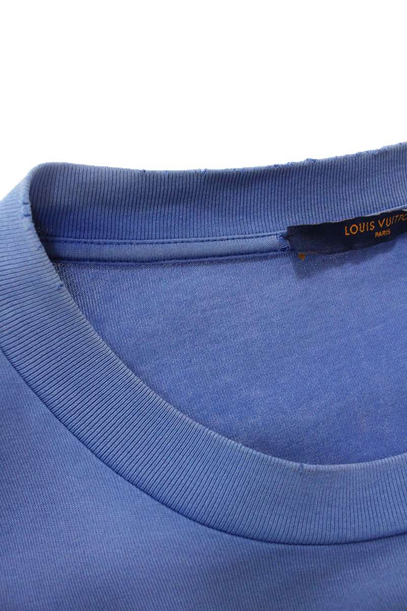 Louis Vuitton T-Shirt Blue x Red Size XL