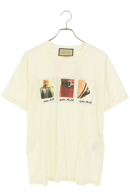 GUCCI 23AW Front Print Tee White Size XS