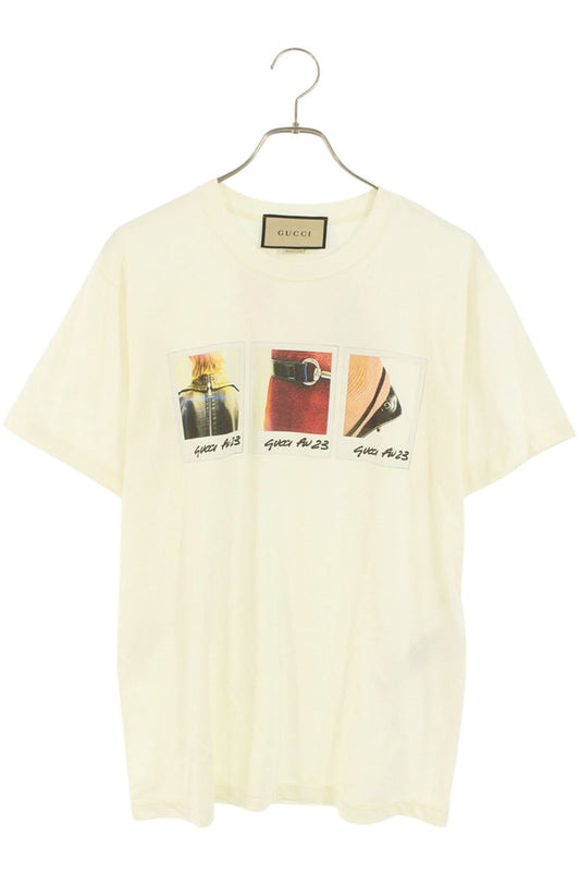 GUCCI 23AW Front Print Tee White Size XS