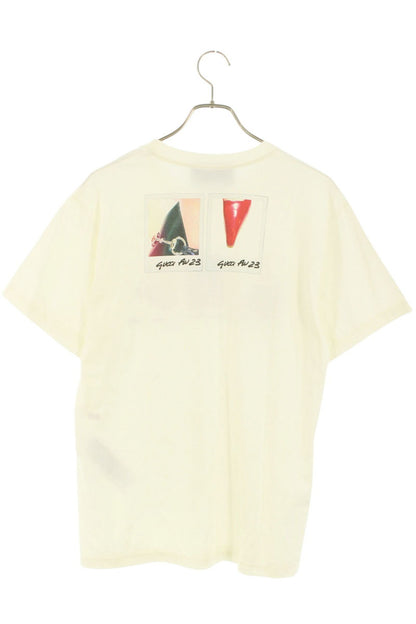 GUCCI 23AW Front Print Tee White Size XS