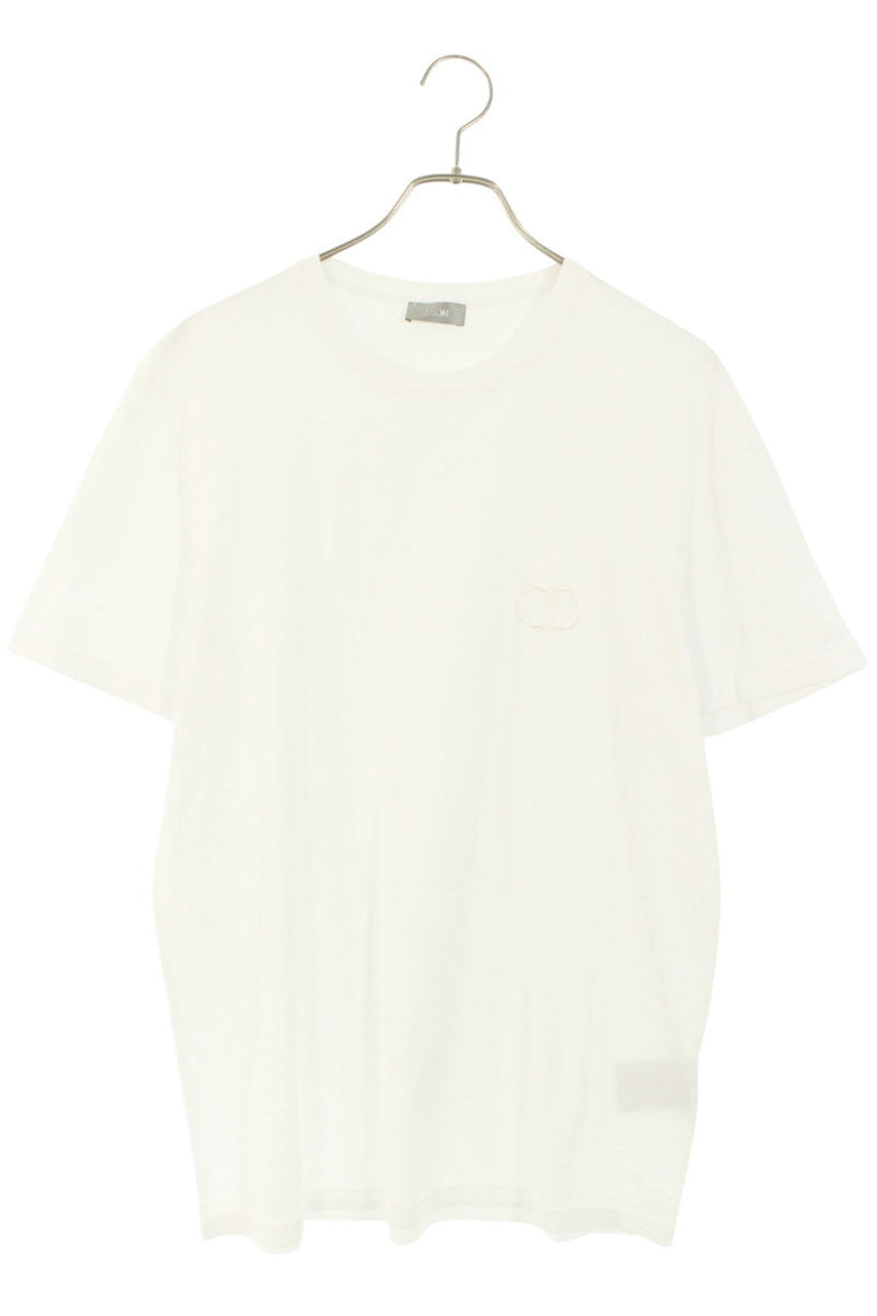 DIOR CD Icon Embroidery Tee White Size L