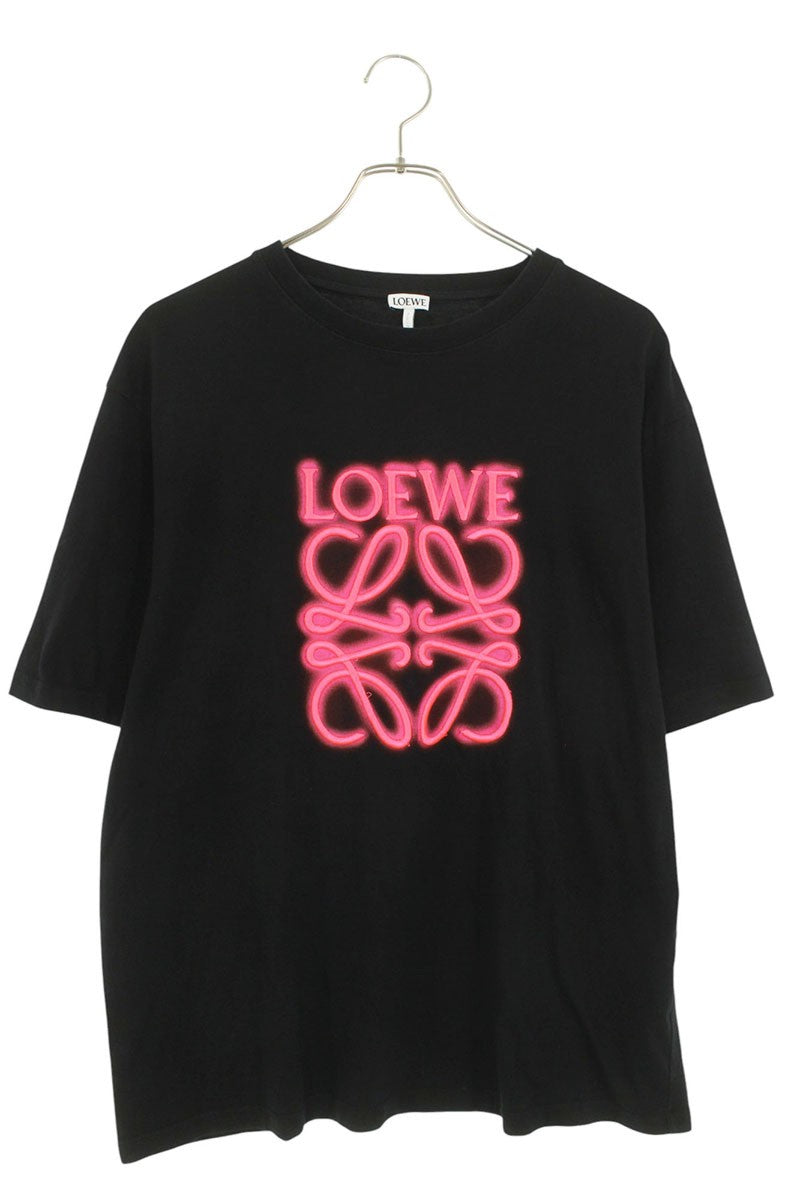 Loewe Logo Embroidered T-Shirt Black Size S