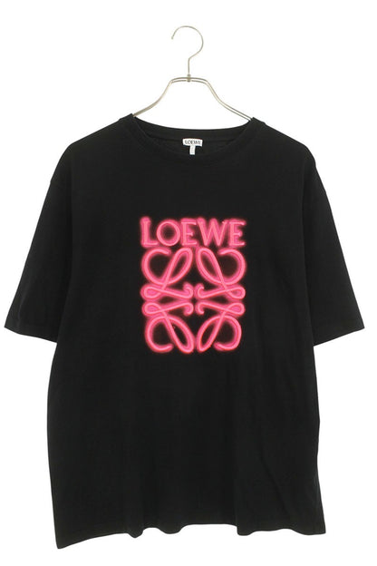 Loewe Logo Embroidered T-Shirt Black Size S