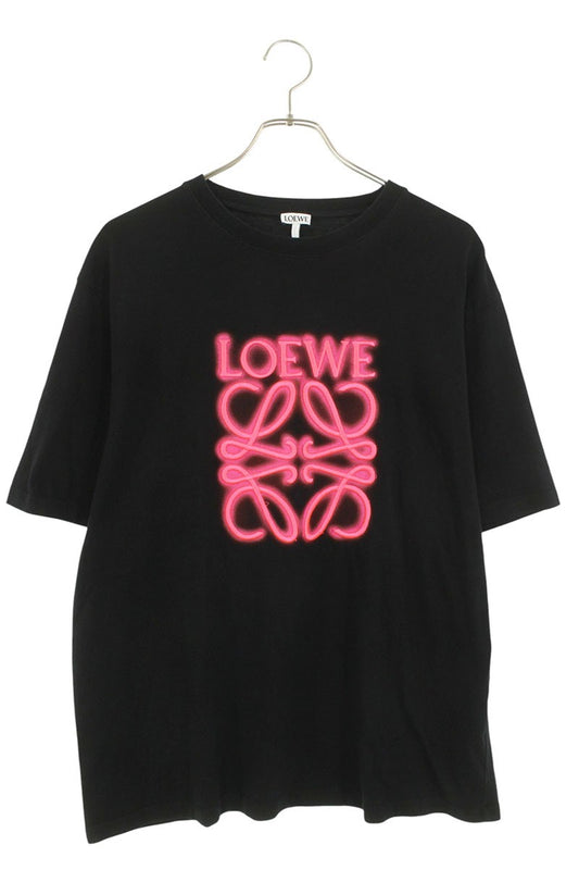 Loewe Logo Embroidered T-Shirt Black Size S