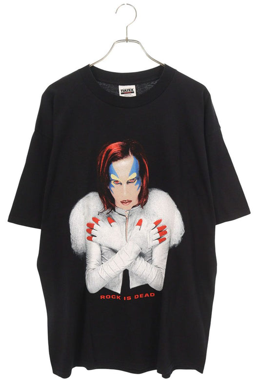 VINTAGE Marilyn Manson ROCK IS DEAD Tee Black Size XL