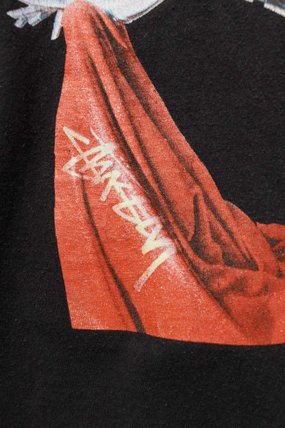 STUSSY HAJIME SORAYAMA Print T-Shirt Black Cotton Size L